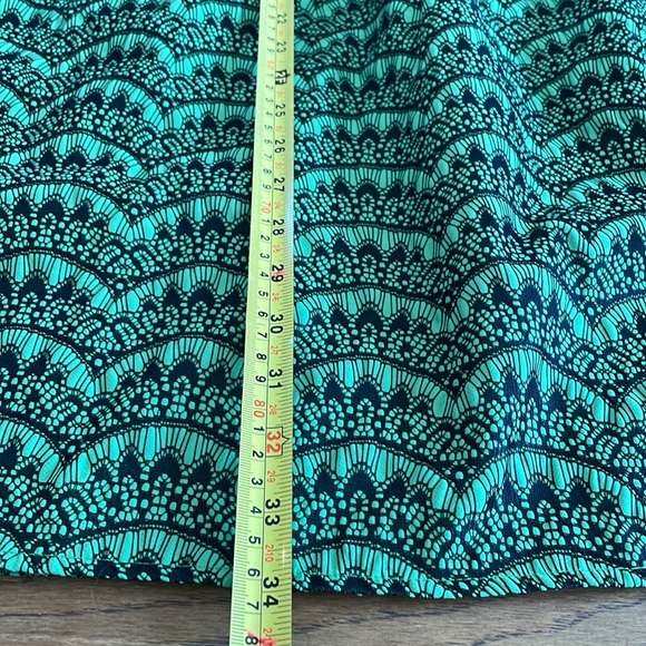 S Tulle Sleeveless Dress - green/black with front bow detail - Picture 9 of 12